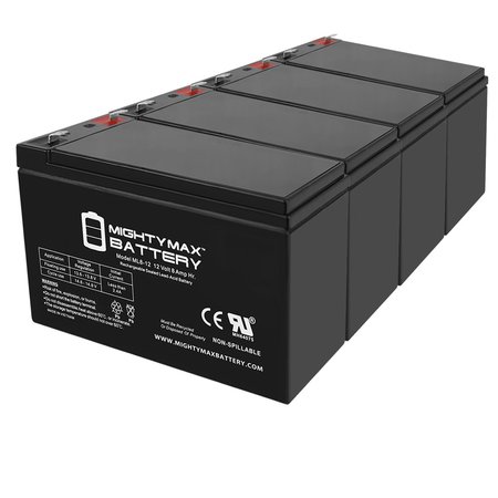 12V 8Ah SLA Replacement Battery for Belkin Residential Gateway BU3DC001 - 4PK -  MIGHTY MAX BATTERY, MAX3968487